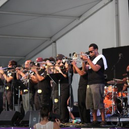 USA Today, Photo of Trumpet Mafia at Jazz Fest